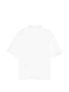 T-shirt per bambino C.P. Company Kids bianca con colletto stile polo - Rubino Kids