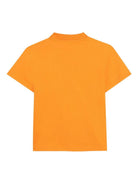 T-shirt per bambino Dkny Kids arancione con dettaglio logo sul davanti - Rubino Kids