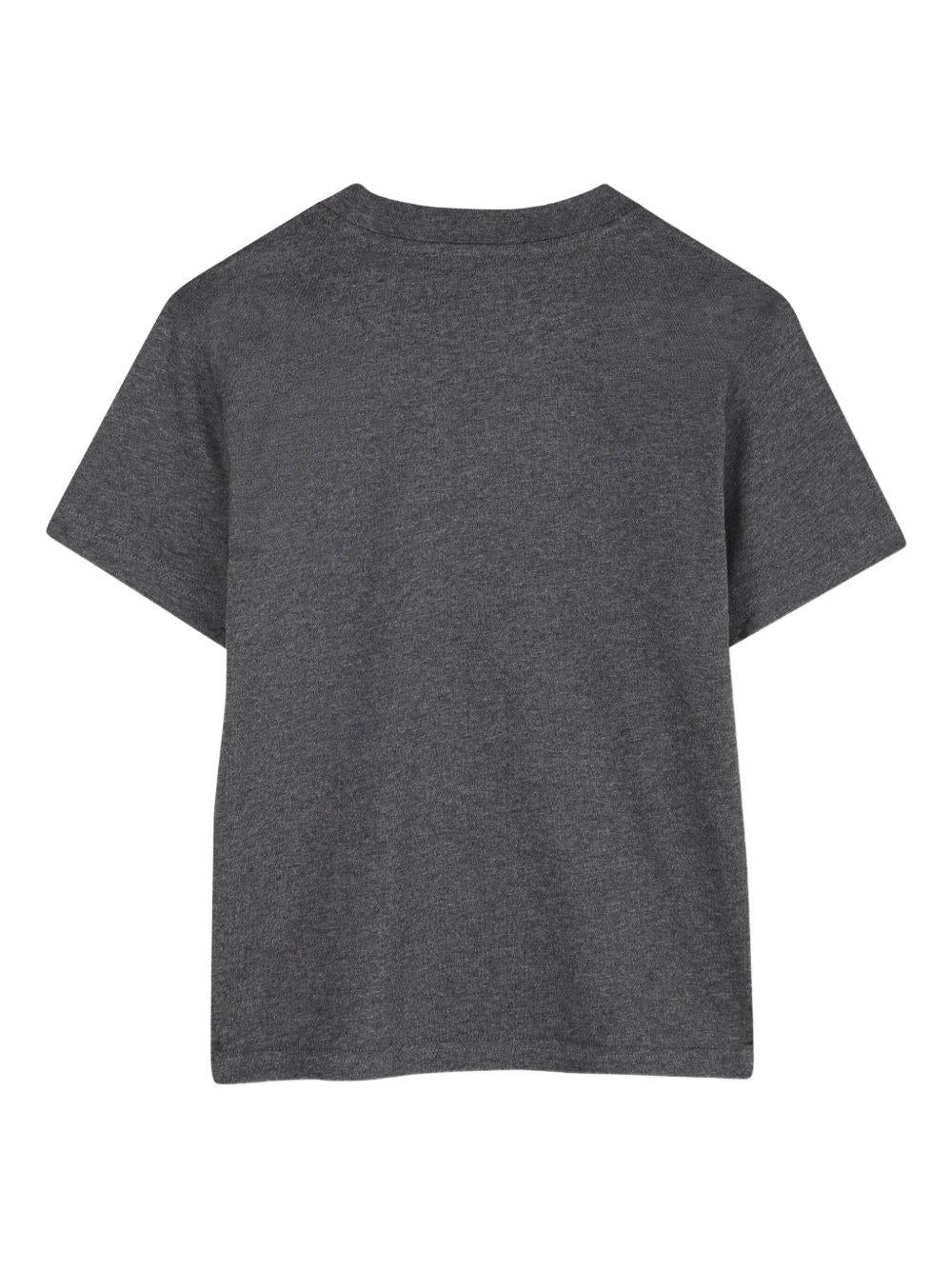 T-shirt per bambino Dkny Kids grigia con design con logo a contrasto - Rubino Kids