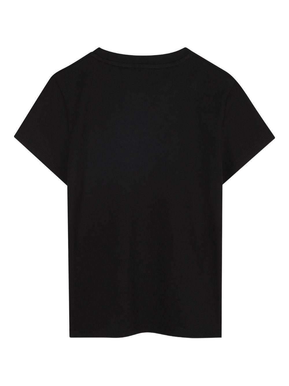 T-shirt per bambino Dkny Kids nera con logo - Rubino Kids