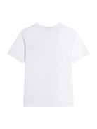 T-shirt per bambino Dolce & Gabbana Kids bianca con applicazione logo - Rubino Kids