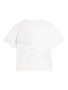 T-shirt per bambino Dolce & Gabbana Kids bianca con stampa grafica con logo - Rubino Kids