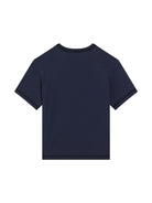 T-shirt per bambino Dolce & Gabbana Kids blu con stampa - Rubino Kids
