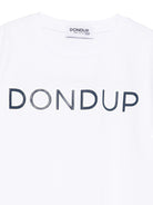 T-shirt per bambino DONDUP Kids bianca con logo sul davanti - Rubino Kids