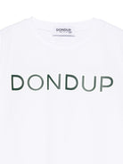 T-shirt per bambino DONDUP Kids bianco con logo sul davanti - Rubino Kids