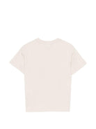 T-shirt per bambino Emporio Armani Kids beige con stampa grafica sul davanti - Rubino Kids