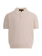 T-shirt per bambino Emporio Armani Kids beige con texture traforata - Rubino Kids