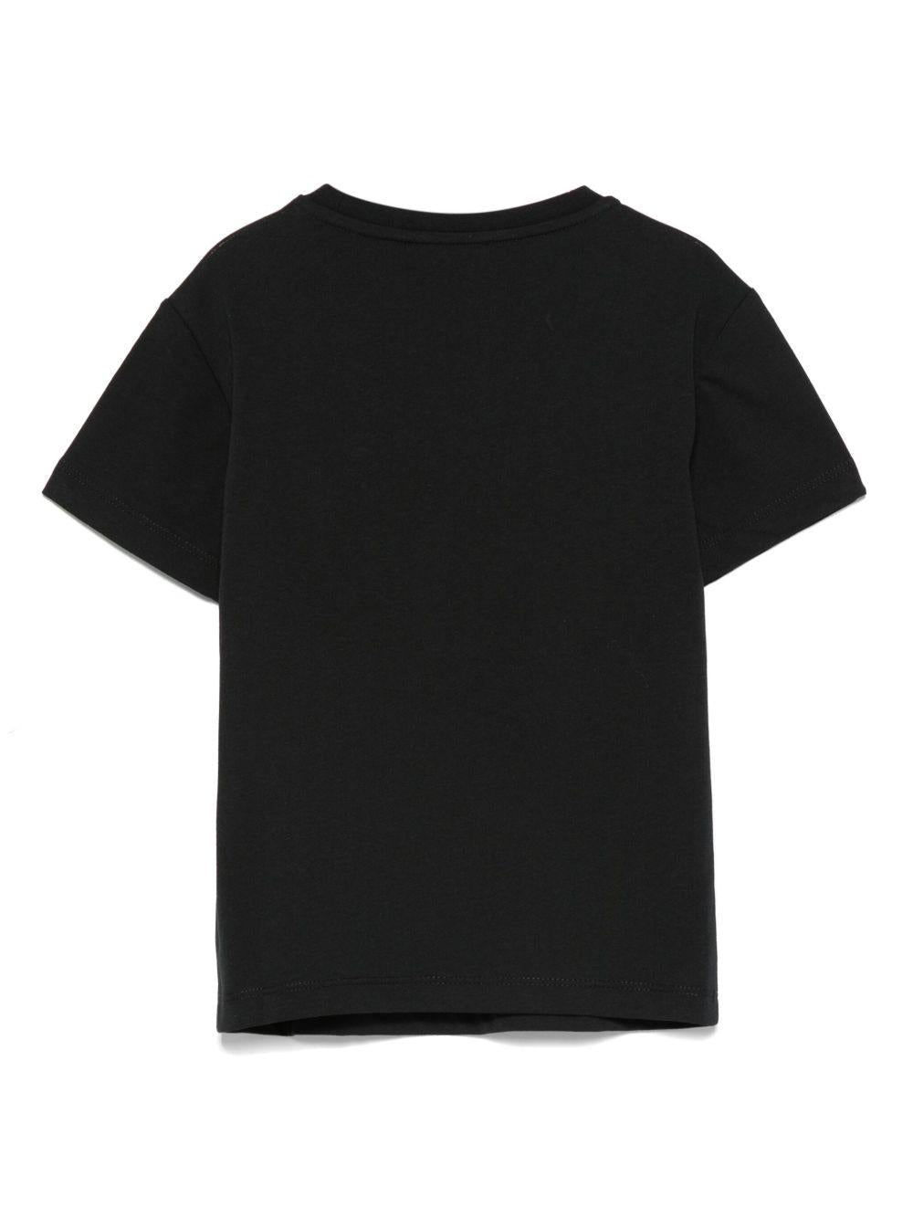 T-shirt per bambino Emporio Armani Kids blu con logo - Rubino Kids