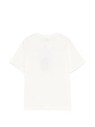 T-shirt per bambino Etro Kids beige con logo sul davanti - Rubino Kids