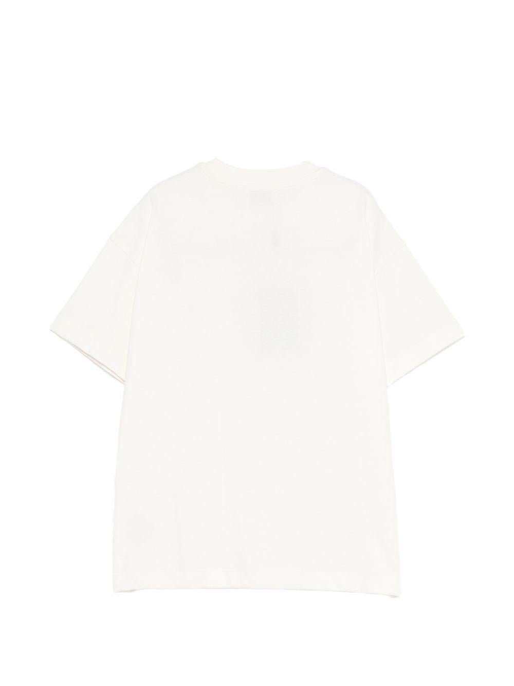 T-shirt per bambino Etro Kids bianca con logo ricamato - Rubino Kids