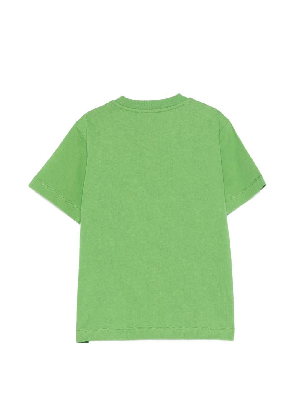 T-shirt per bambino Etro Kids verde con stampa logo - Rubino Kids