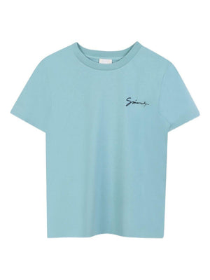 Givenchy Kids light blue T-shirt with graphic print