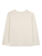 T-shirt per bambino Givenchy Kids beige con scritta con logo - Rubino Kids