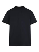 T-shirt per bambino Givenchy Kids nera con colletto stile polo - Rubino Kids
