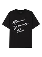 T-shirt per bambino Givenchy Kids nera con logo - Rubino Kids