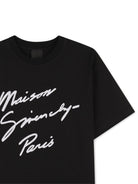 T-shirt per bambino Givenchy Kids nera con logo - Rubino Kids