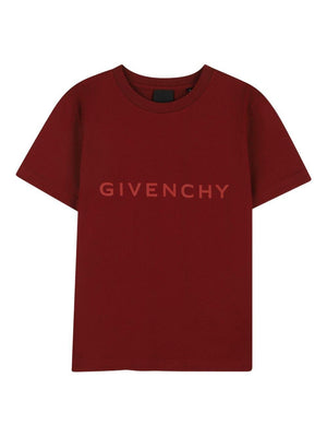 Givenchy Kids red T-shirt with front logo