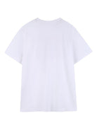 T-shirt per bambino Hugo Kids bianca con stampa con logo - Rubino Kids