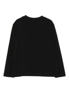 T-shirt per bambino Hugo Kids nera con placca con logo - Rubino Kids