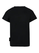 T-shirt per bambino John Richmond Junior nera con logo - Rubino Kids