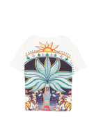 T-shirt per bambino Just Cavalli Kids bianco con stampa grafica - Rubino Kids