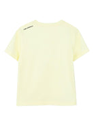 T-shirt per bambino Karl Lagerfeld Kids gialla con stampa grafica Karl sul davanti - Rubino Kids