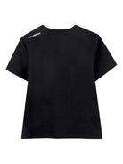 T-shirt per bambino Karl Lagerfeld Kids nera con stampa Karl sul davanti - Rubino Kids