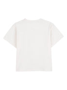 T-shirt per bambino Kenzo Kids bianca con dettaglio logo - Rubino Kids