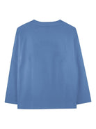 T-shirt per bambino Kenzo Kids blu con stampa grafica - Rubino Kids