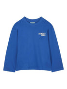 T-shirt per bambino Kenzo Kids blu con stampa grafica - Rubino Kids