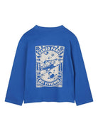 T-shirt per bambino Kenzo Kids blu con stampa grafica - Rubino Kids