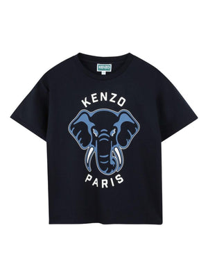 Kenzo Kids blue graphic print T-shirt for boys