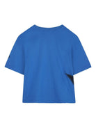T-shirt per bambino Marc Jacobs Kids blu con stampa logo sul davanti - Rubino Kids