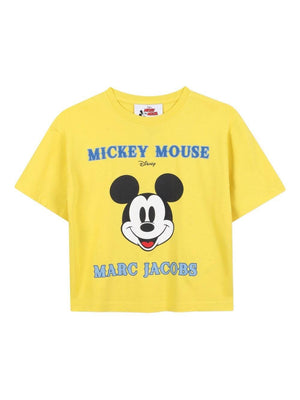 T-shirt per bambino Marc Jacobs Kids x Disney Mickey Mouse gialla con stampa grafica