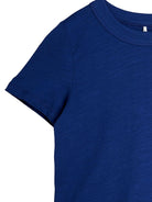 T-shirt per bambino Mini Rodini blu con ricamo pianeta - Rubino Kids