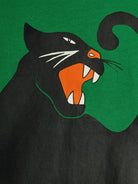 T-shirt per bambino Mini Rodini verde con stampa grafica pantera - Rubino Kids