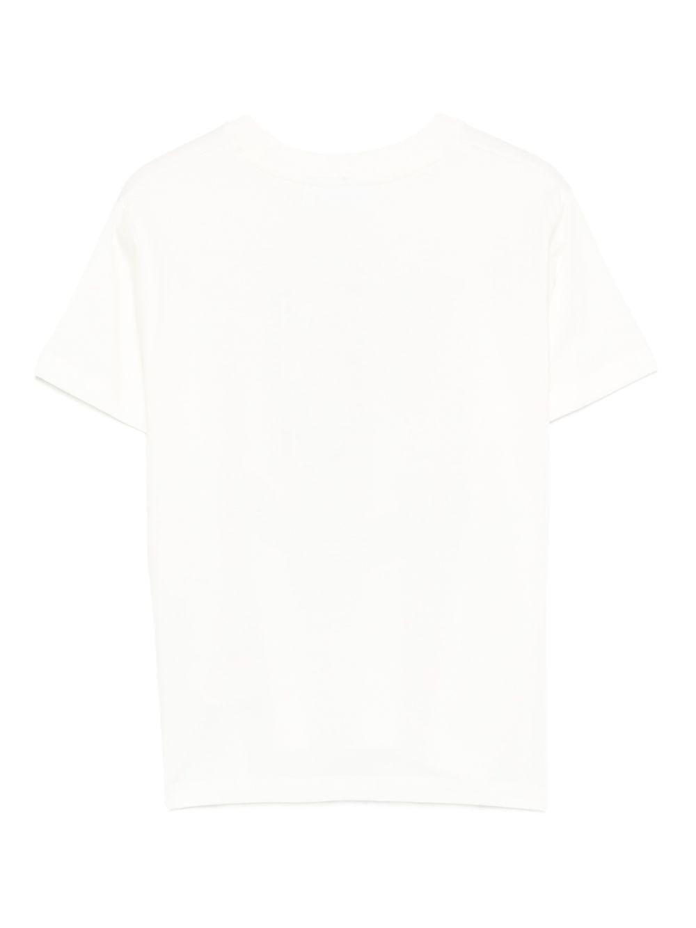 T-shirt per bambino Molo bianca con stampa grafica smile sul davanti - Rubino Kids