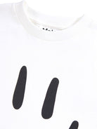 T-shirt per bambino Molo bianco in jersey con stampa smile - Rubino Kids