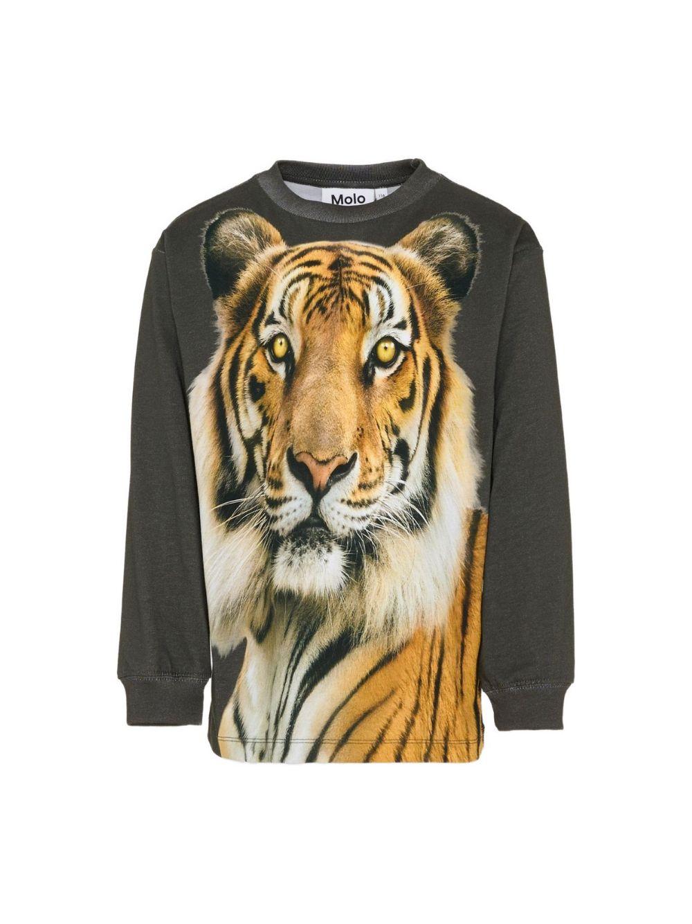 T-shirt per bambino Molo multicolor con stampa tigre - Rubino Kids