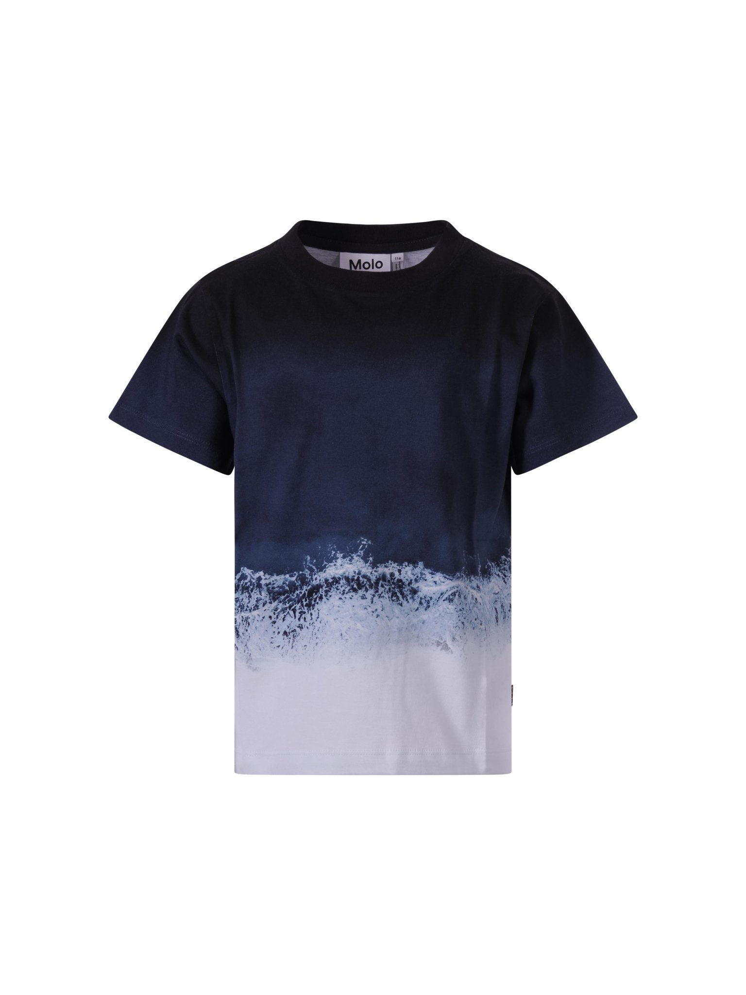 T-shirt per bambino Molo multicolore con stampa a onde - Rubino Kids