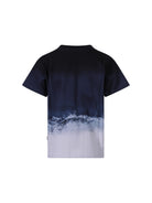 T-shirt per bambino Molo multicolore con stampa a onde - Rubino Kids