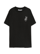 T-shirt per bambino Molo nera con simbolo della pace - Rubino Kids