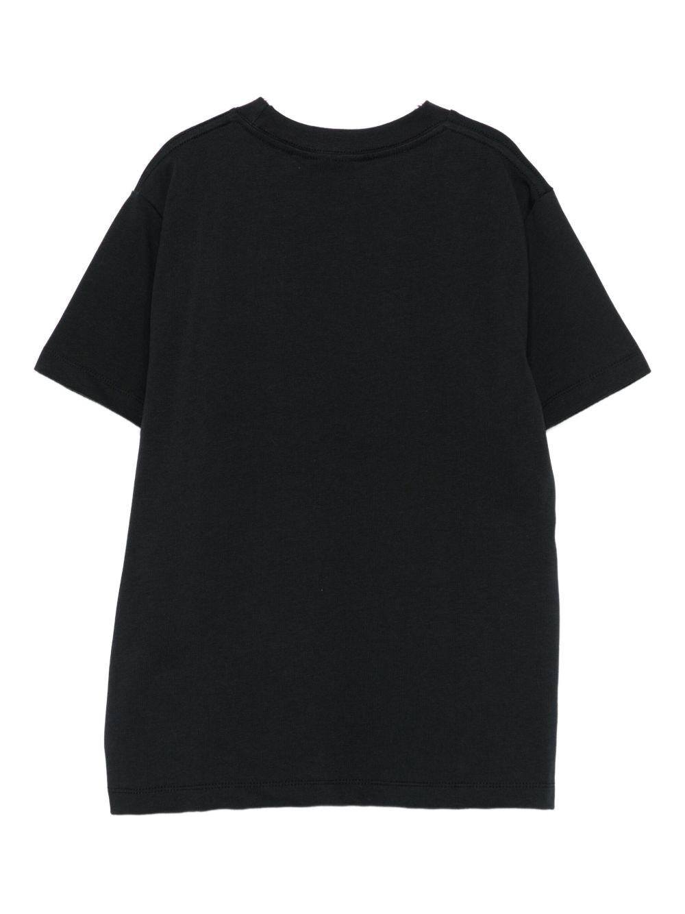T-shirt per bambino Molo nera con stampa - Rubino Kids