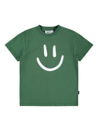 T-shirt per bambino Molo verde con stampa sul davanti - Rubino Kids