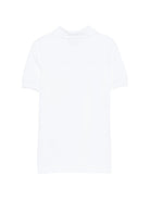 T-shirt per bambino Moschino Kids bianca con taschino - Rubino Kids