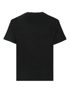 T-shirt per bambino MSGM Kids nero con stampa logo - Rubino Kids