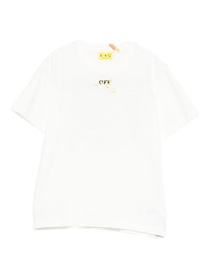 Off-White Kids white T-shirt with front logo