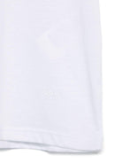 T-shirt per bambino Paolo Pecora Kids bianco con logo ricamato - Rubino Kids