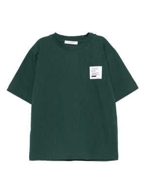 Paolo Pecora Kids green T-shirt with chest applique