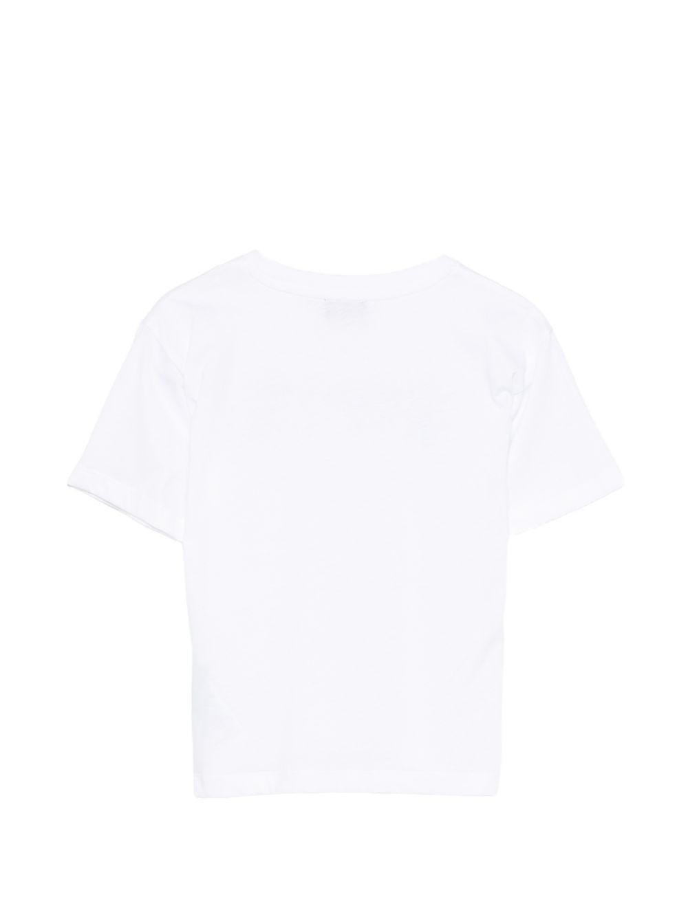 T-shirt per bambino Paul & Shark Junior bianca con logo sul davanti - Rubino Kids